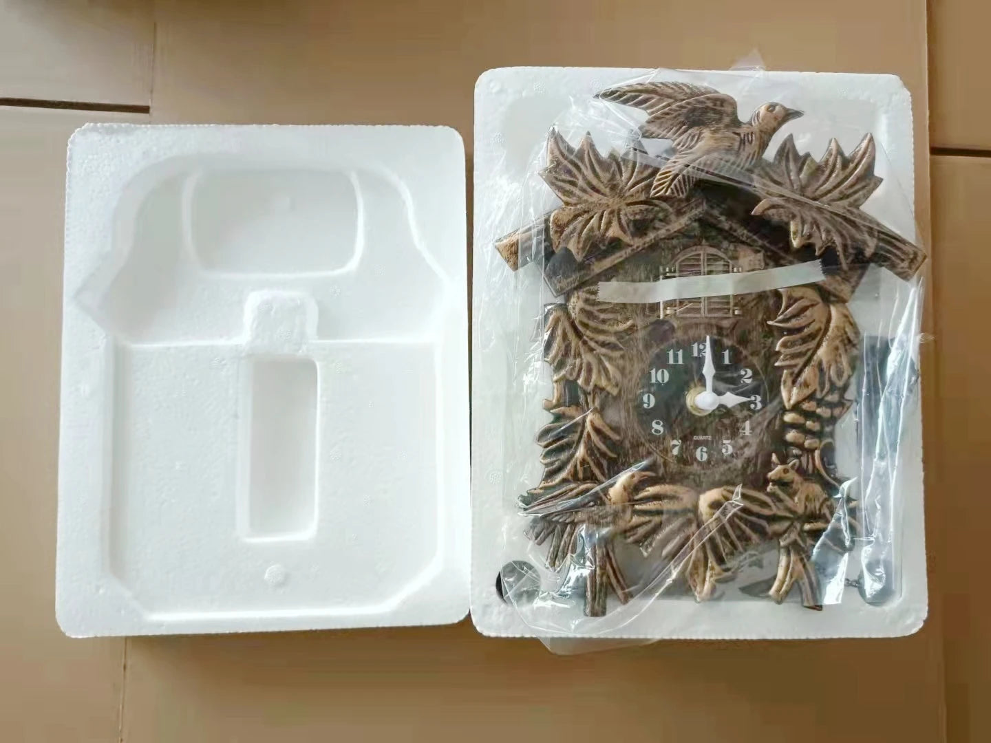 14 Inch Cuckoo Clock For Living Room Wall Clock Bird Alarm