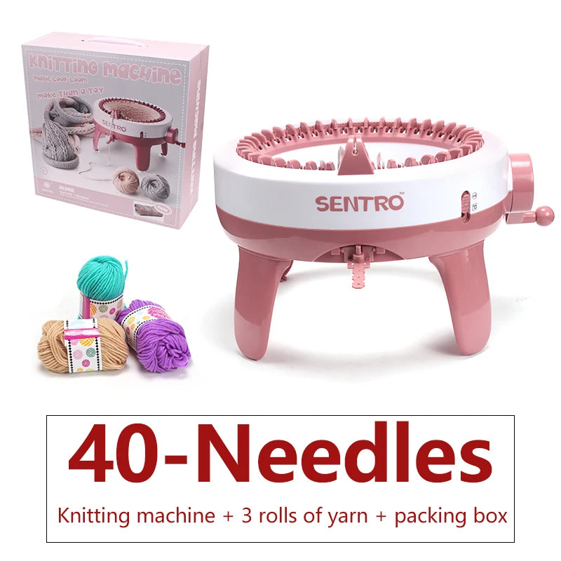 SENTRO 40 48 Needle Knitting Machine Dual Loom Kit Gift
