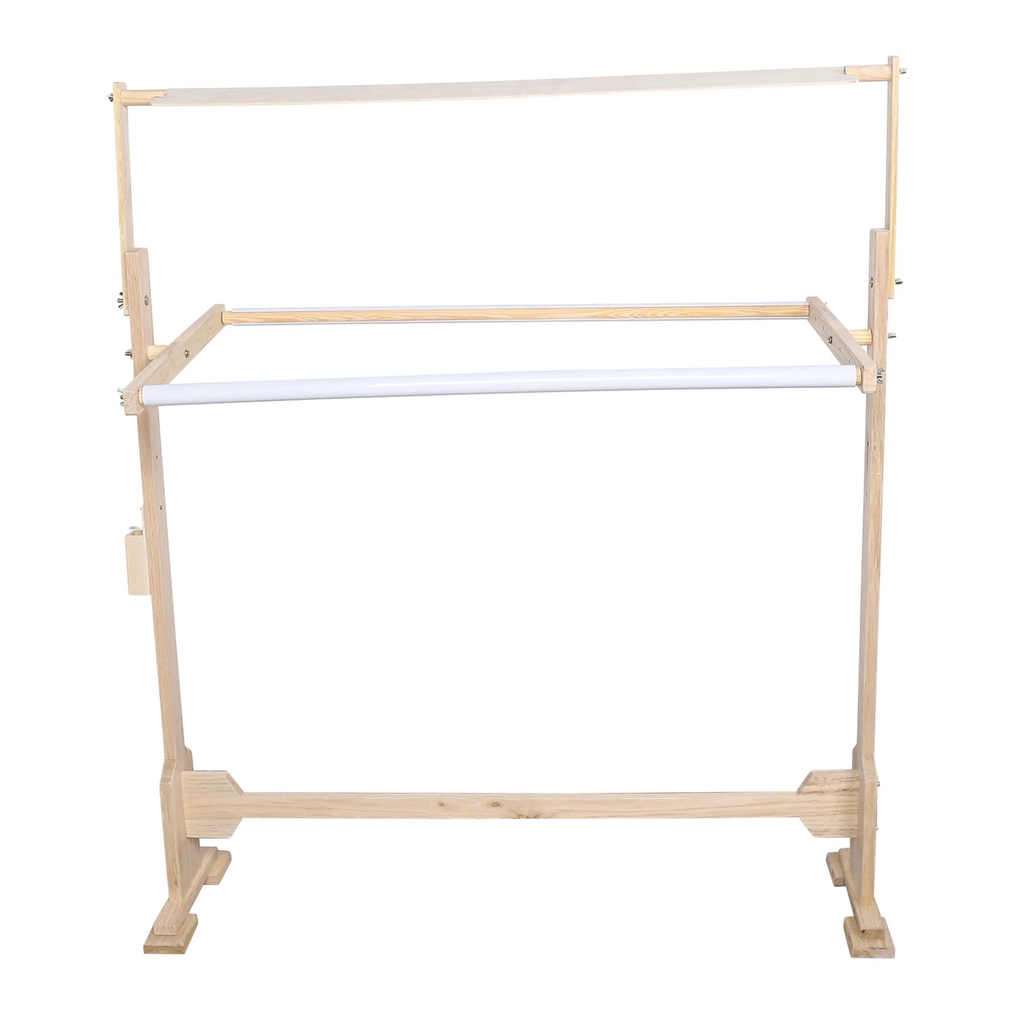 Adjustable Embroidery Frame Stand, Wooden Cross Stitch Frame Rack Home Desktop Embroidery Sewing DIY Rack Floor Stand