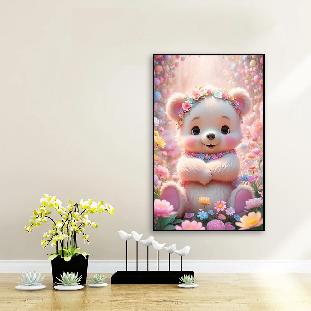 5D DIY Full Round Drill Diamond Painting Animal Kit Gift