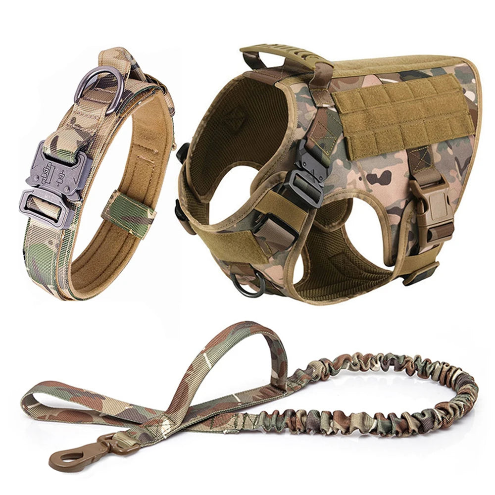 Large Dog Harness And Leash Set Pet German Shepherd Malinois
