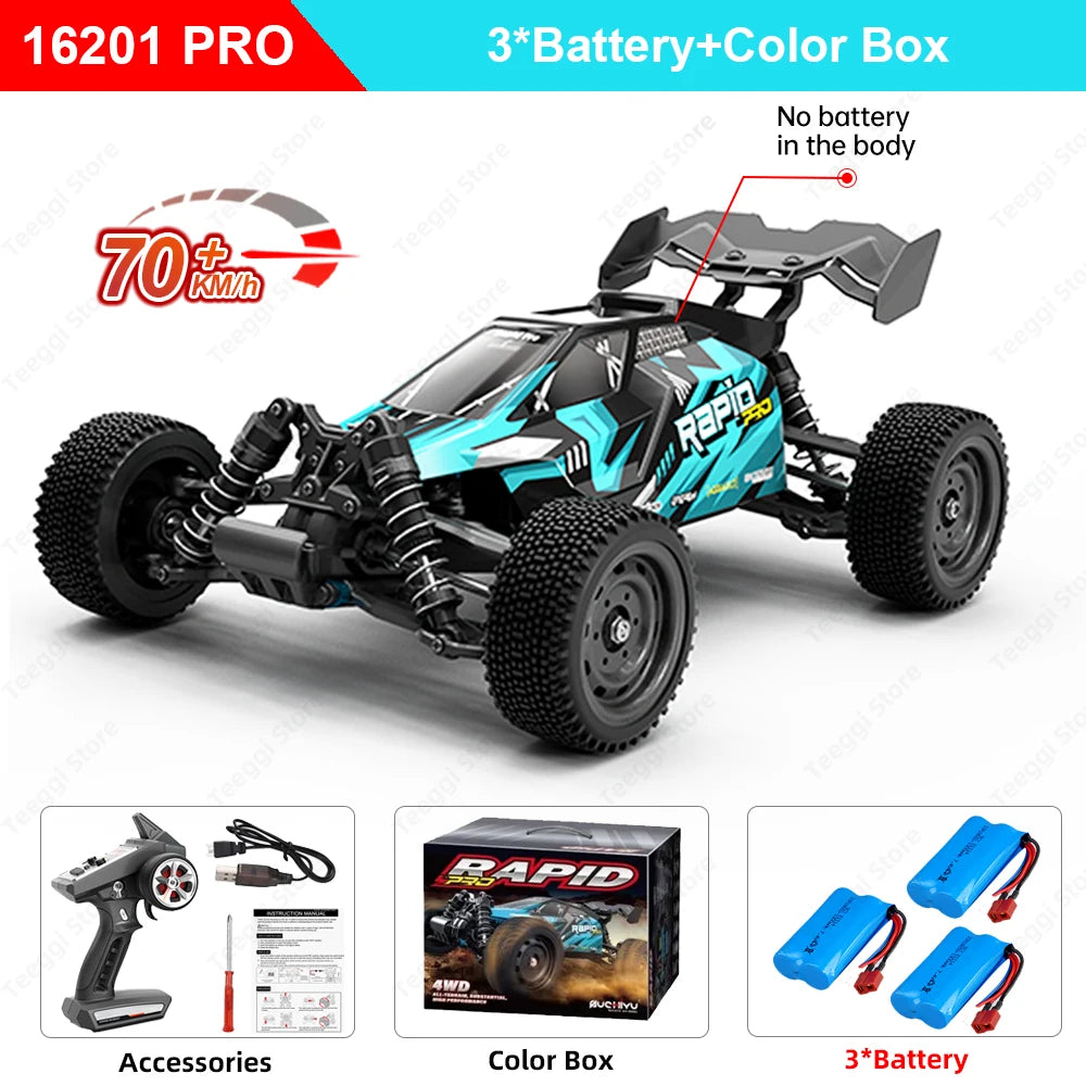 Teeggi 16101 Pro 1to16 High Speed 4WD RC Car With LED Lights