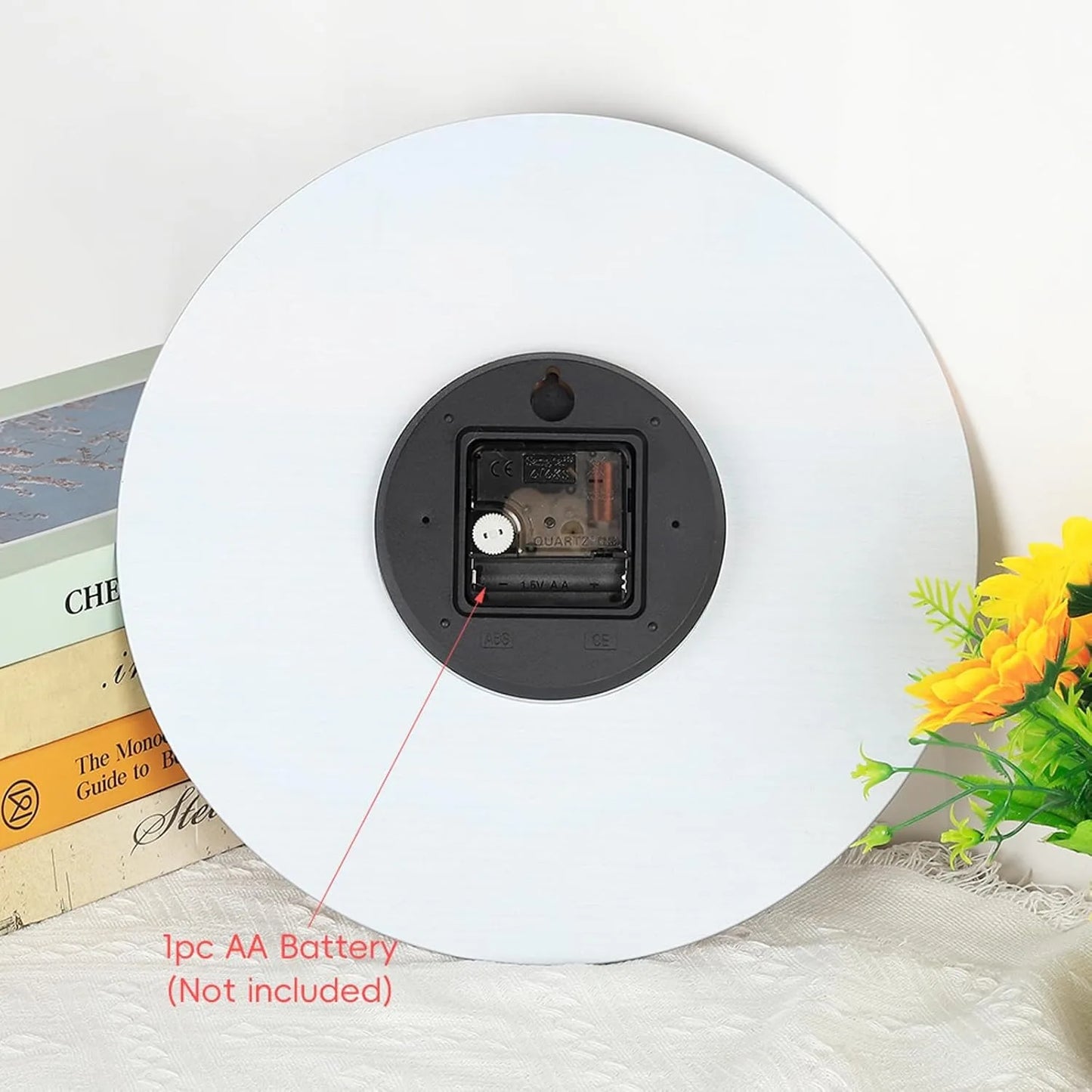 12 Inch Silent Wall Clock Cosmic Galaxy Battery Operated