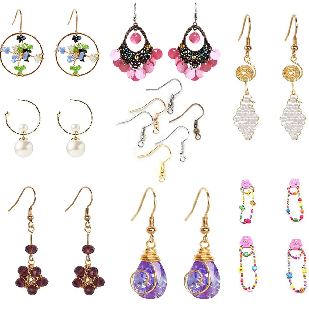 2456-Piece Deluxe DIY Bead Jewelry Making Kit - Includes Beads, Findings, and Accessories for Creating Unique Bracelets, Necklac