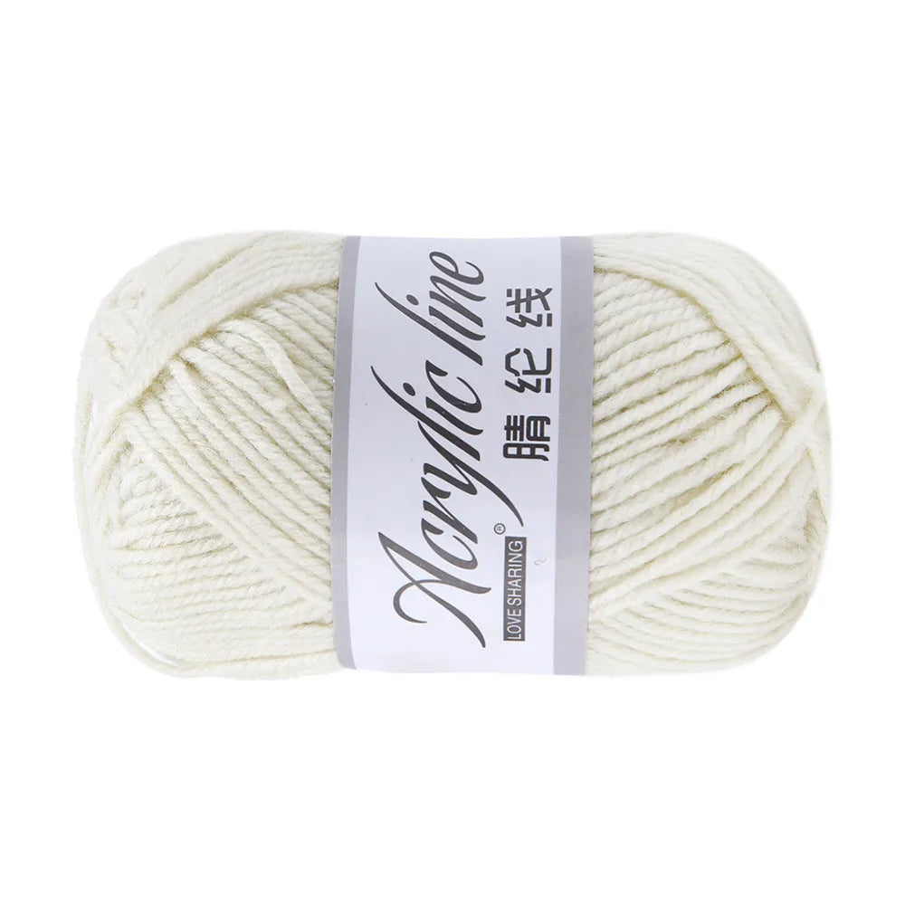 50g/Ball Acrylic Wool Yarn Thread Warm Diy Knitting Soft Baby Sweater Hat Knitted Kids Adult Scarf Supersoft Wholesale 12 Colors