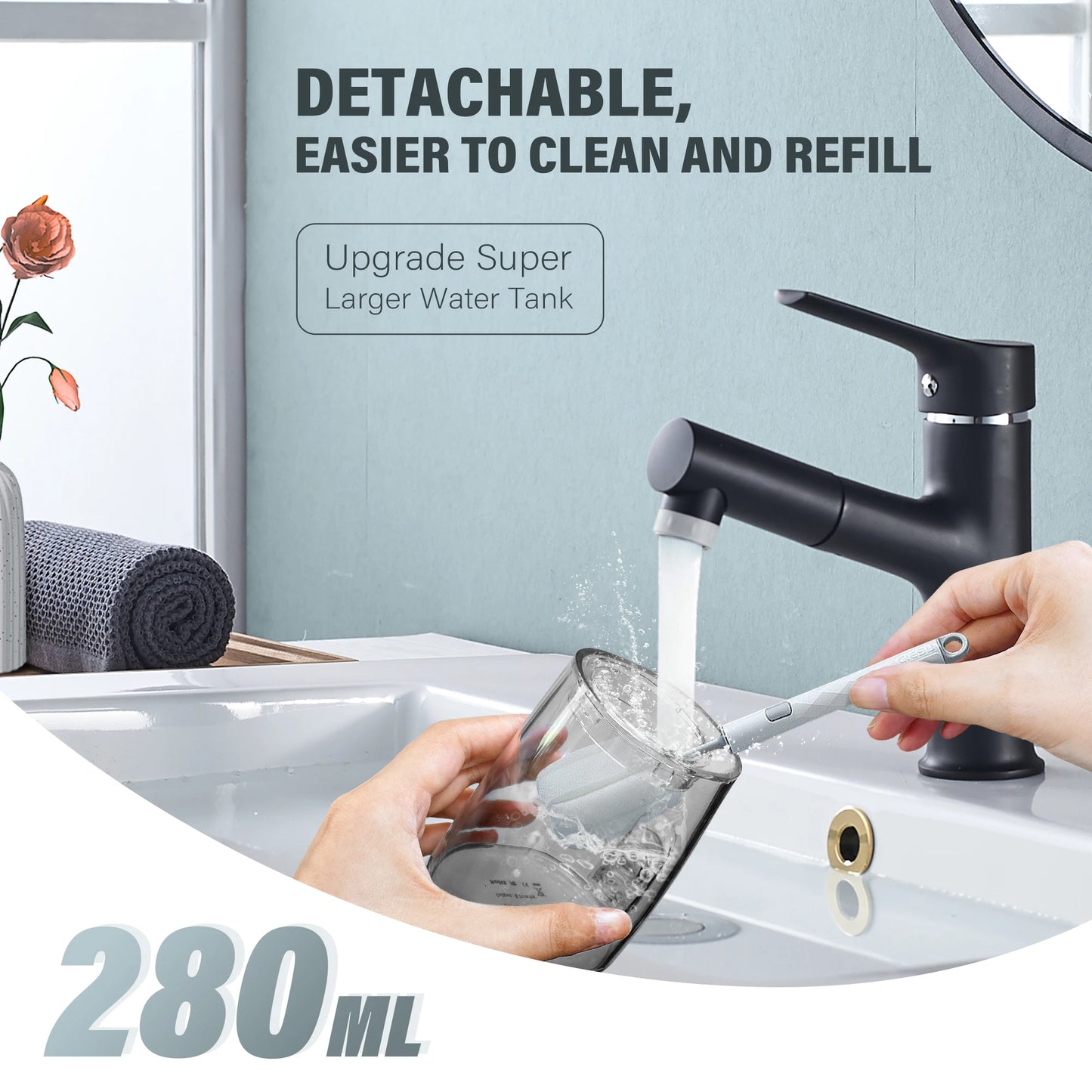 Sejoy Water Flosser 4 Nozzles 4 Modes Premium Rechargeable
