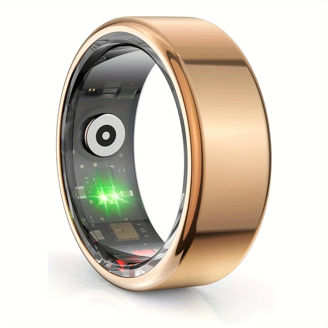 Smart Ring Wireless Function Step Counting Sports Mode Stainless Steel Material Novelty Ring Fashion Men's and Women's Ring