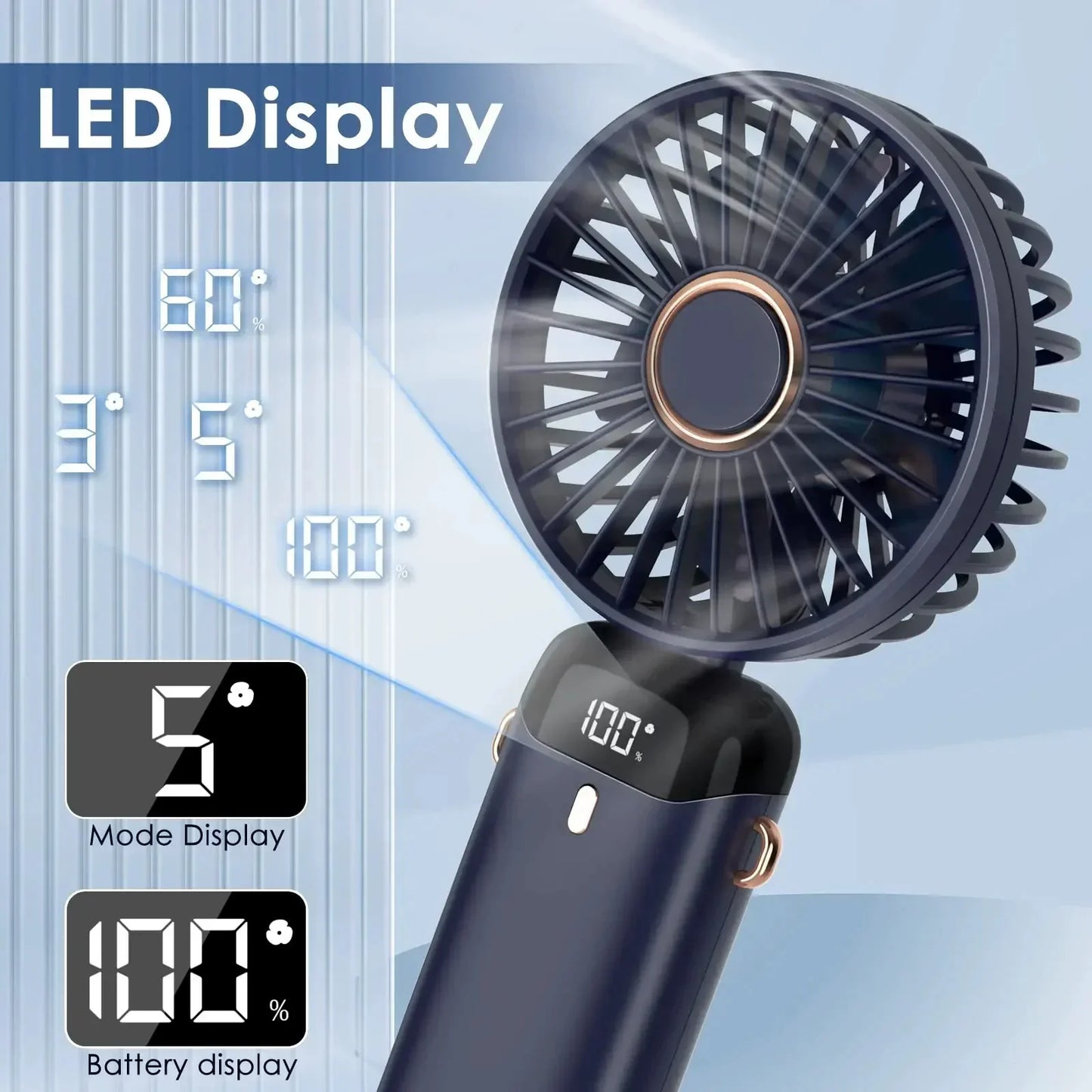 Rechargeable Neck Fan Portable USB Air Cooler For Home Use
