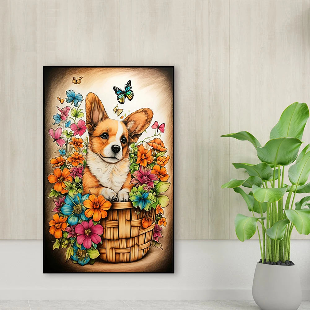5D DIY Full Round Drill Diamond Painting Animal Kit Gift