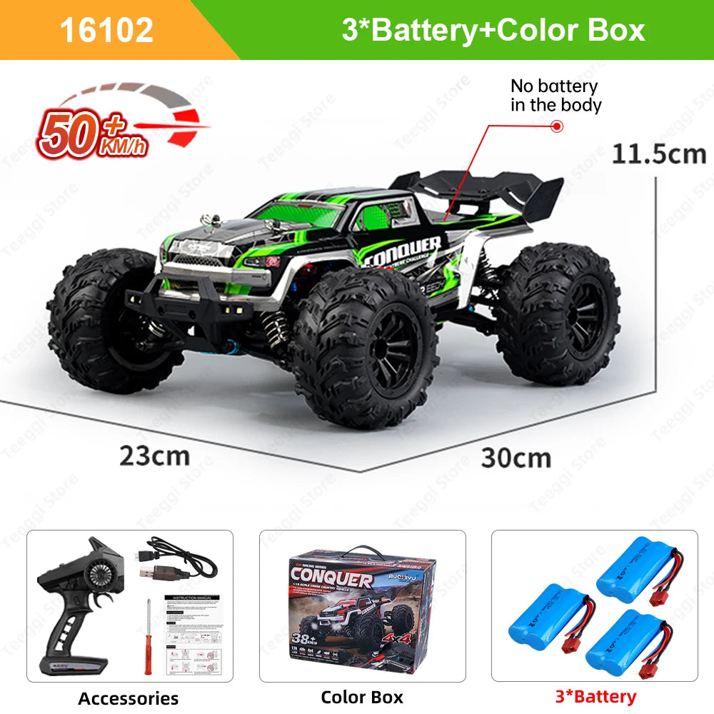 Teeggi 16101 Pro 1to16 High Speed 4WD RC Car With LED Lights