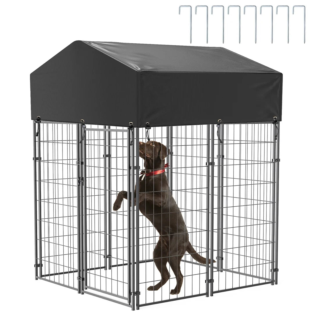 64.9 Inch Heavy Duty Dog Kennel Welded Playpen Outdoor