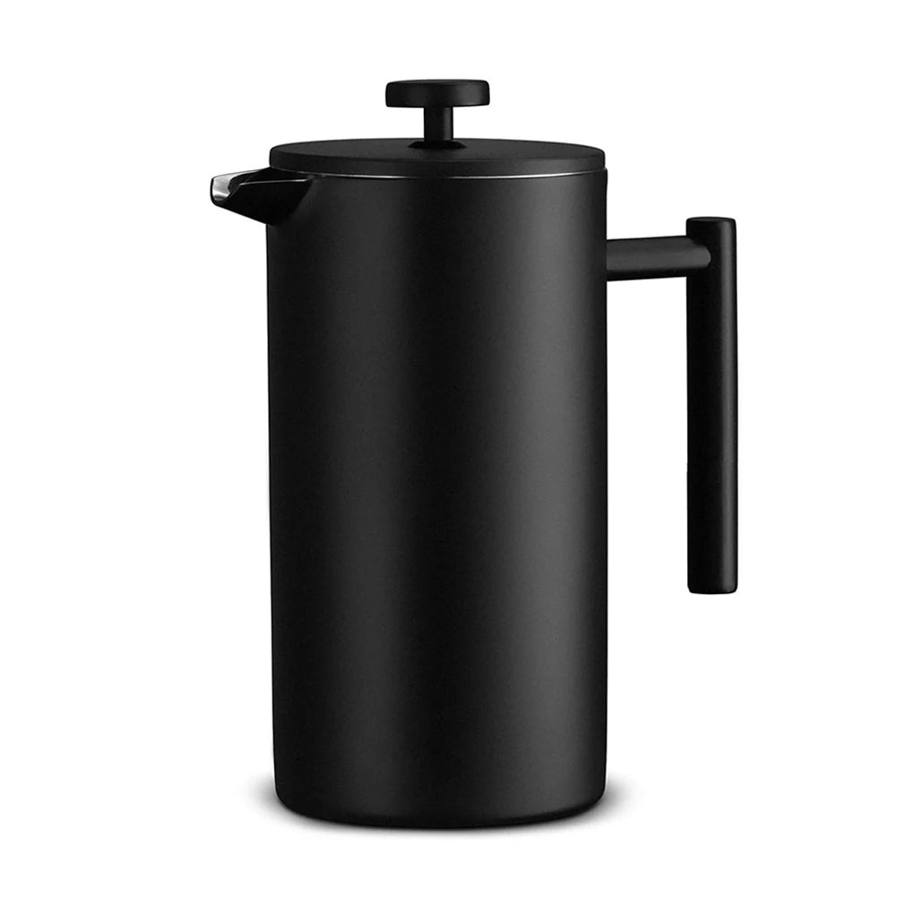 Stainless Steel French Press Coffee Maker 1L Double Wall