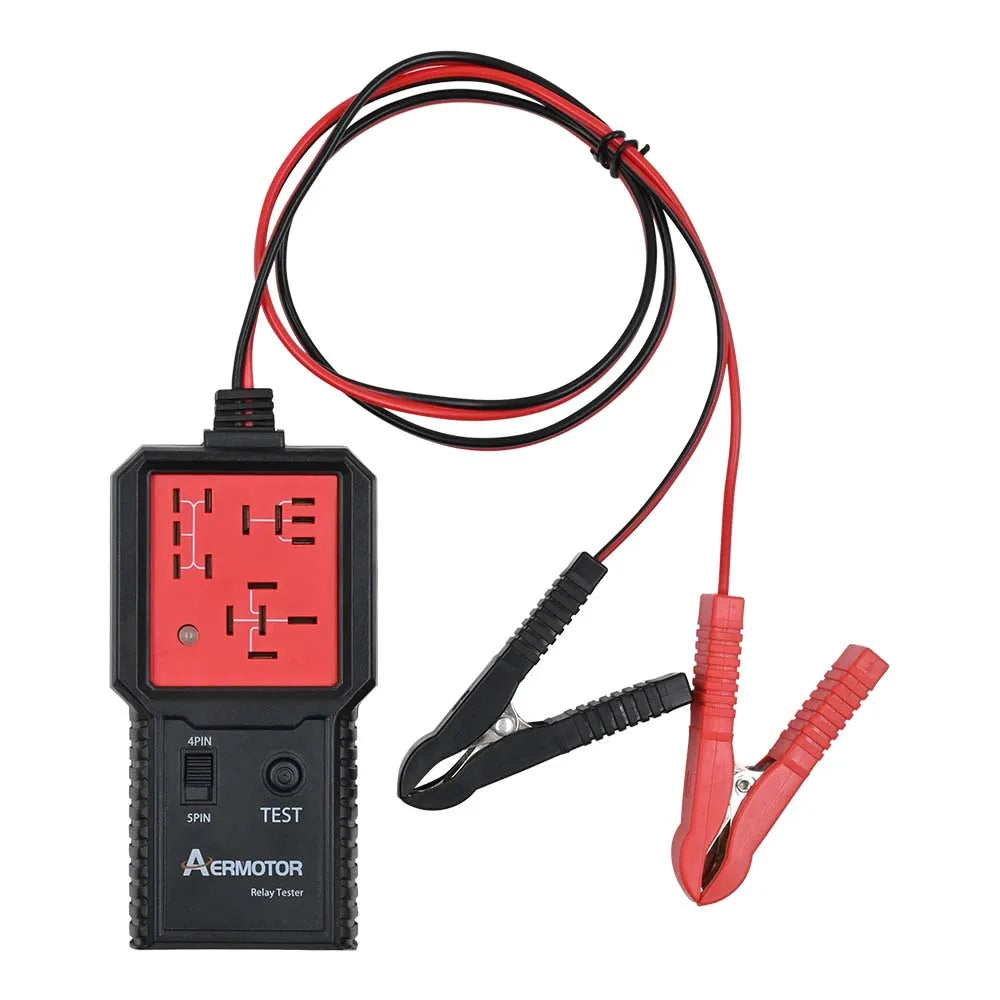 Aermotor 12-24V Car Relay Tester Electronic Automotive Relay Detector Auto Battery Checker Alternator Analyzer Diagnostic Tool 