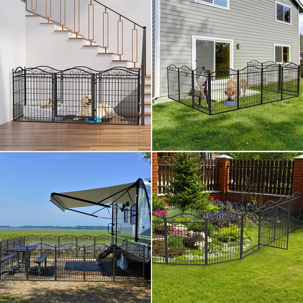 Heavy Duty Dog Playpen 8 Panels Pet Animal Dog Kennel