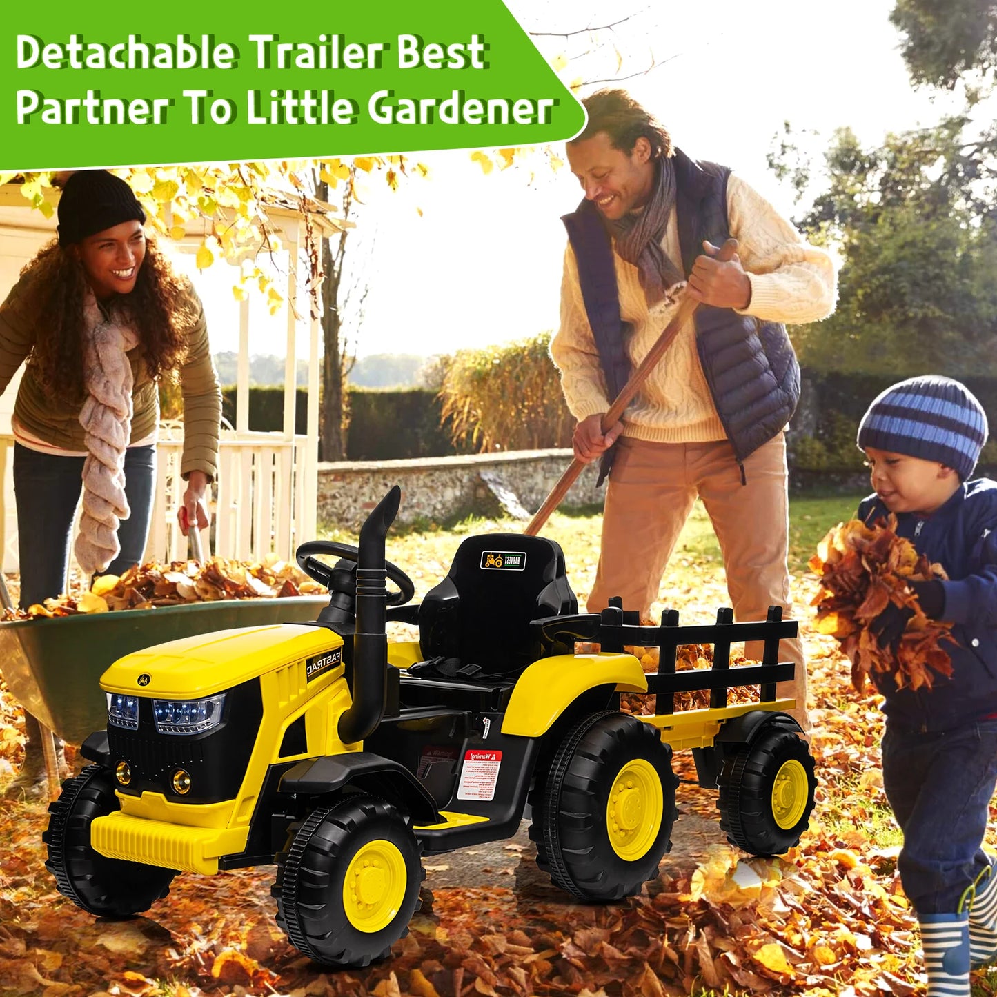 Kids Ride On Tractor 12V Remote Control Bluetooth USB