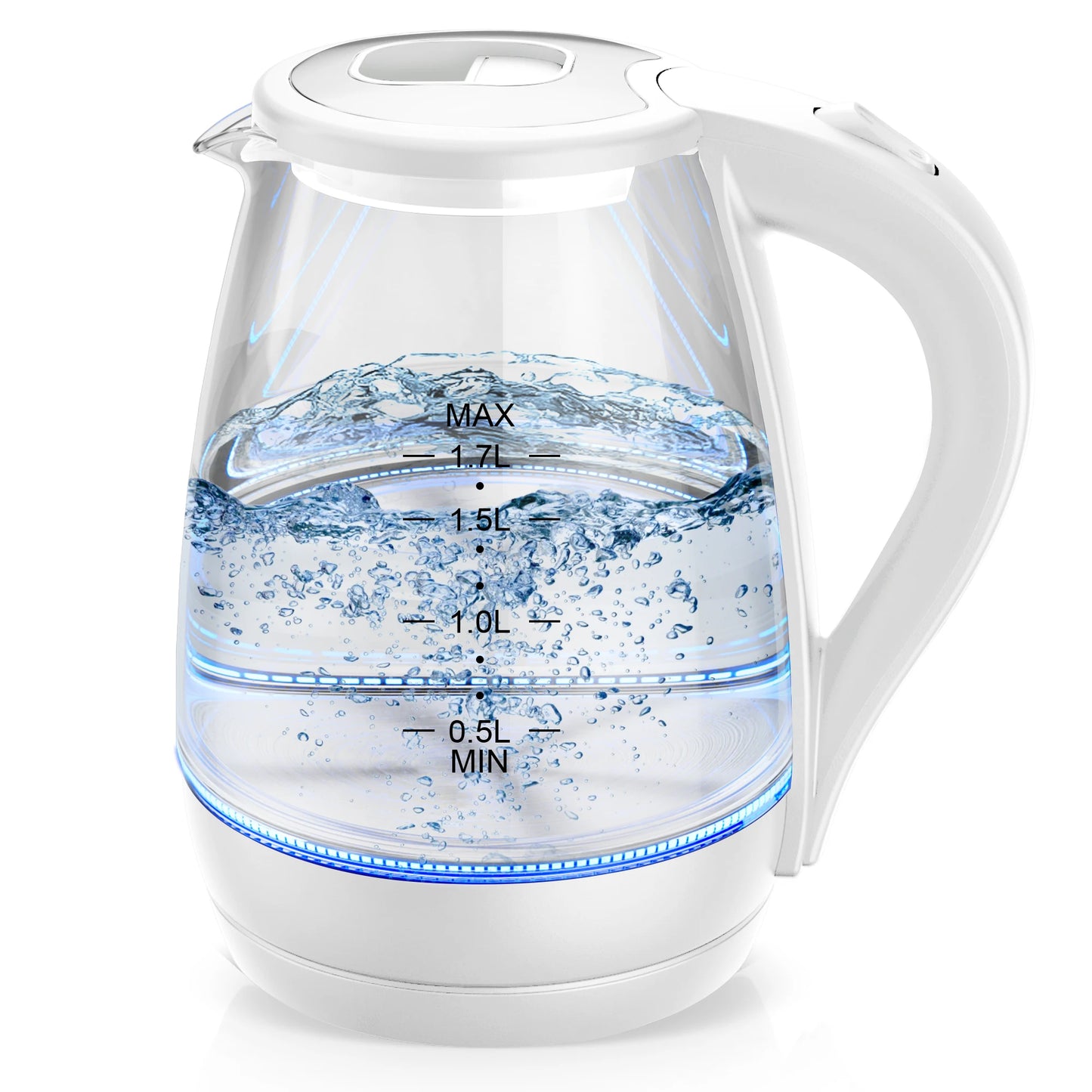 Electric Tea Kettle - CACHOO 1.7L Borosilicate Glass Kettle