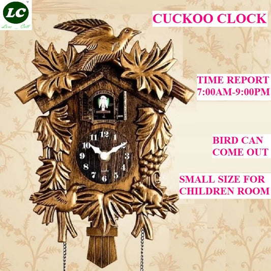 14 Inch Cuckoo Clock For Living Room Wall Clock Bird Alarm