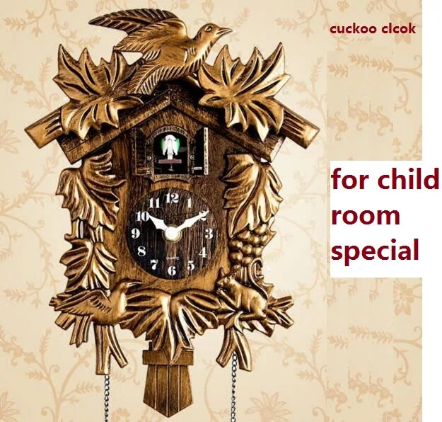 14 Inch Cuckoo Clock For Living Room Wall Clock Bird Alarm