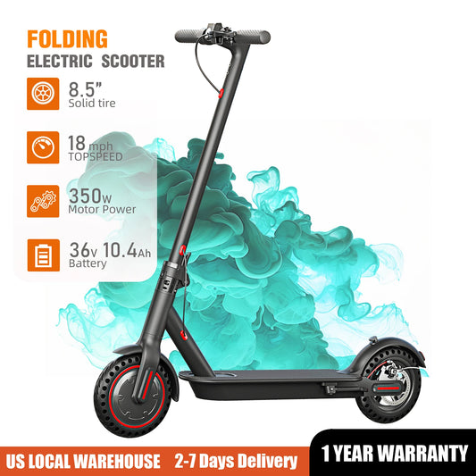 350W Foldable Electric Scooter With Dual Brake System