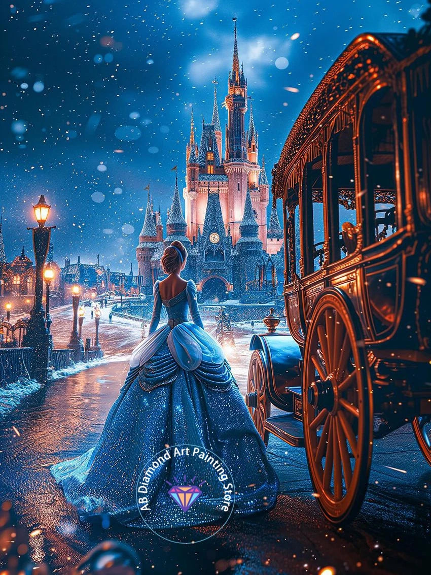 Disney Princess Castle AB Diamond Painting Kit 5D DIY