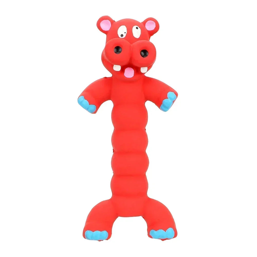 Cute Animal Shape Rubber Squeaky Toy for Dogs and Cats