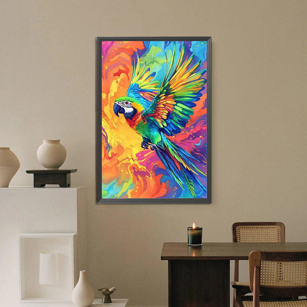 5D DIY Full Round Drill Diamond Painting Animal Kit Home Decor Art Craft 40x60cm