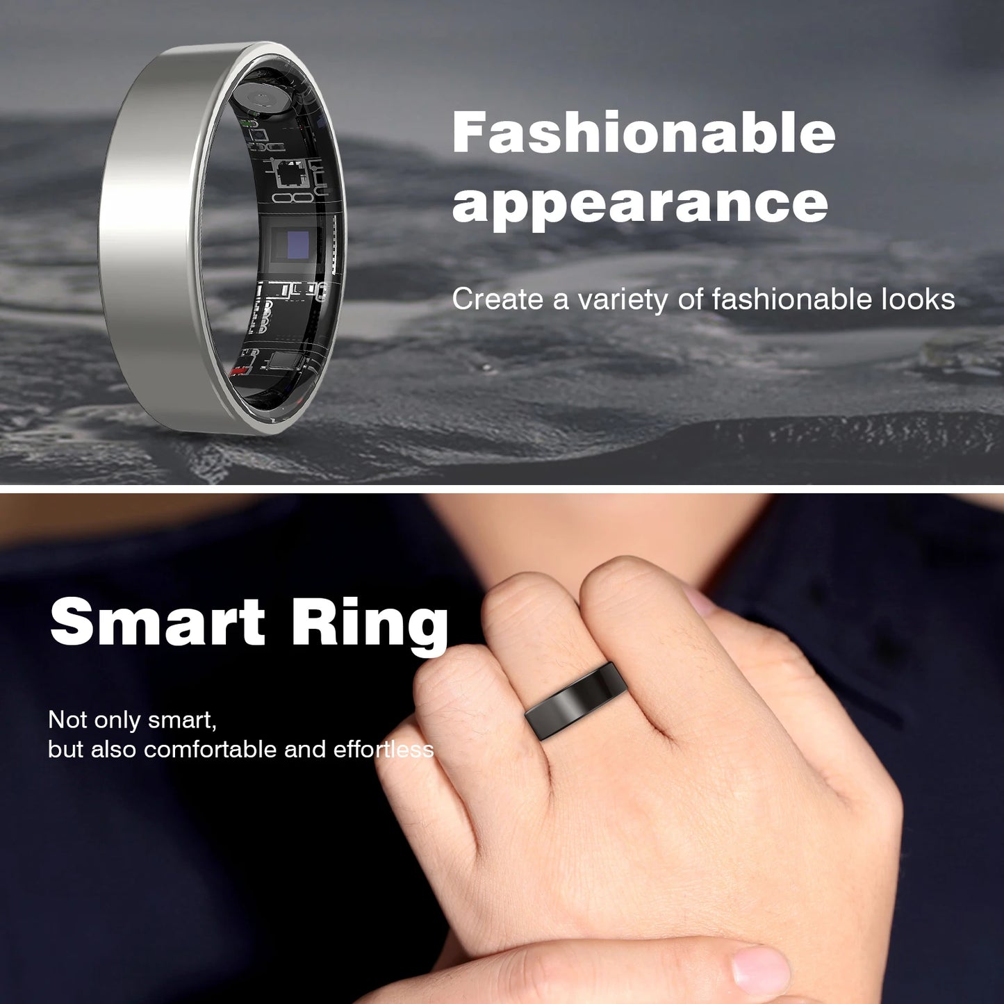Smart Ring with Sleep Tracking and Motion Monitoring