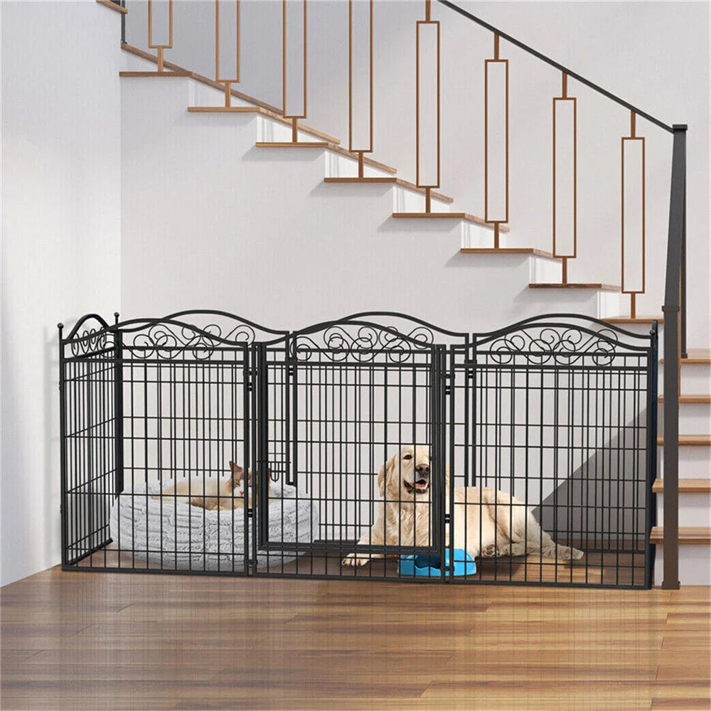 Heavy Duty Dog Playpen 8 Panels Pet Animal Dog Kennel