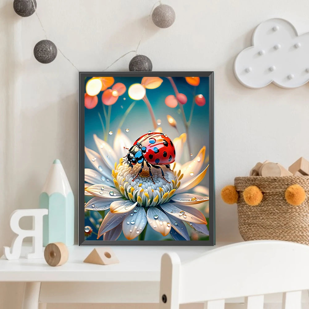 5D DIY Full Round Drill Diamond Painting Animal Kit Home Decor Art Craft 30x40cm