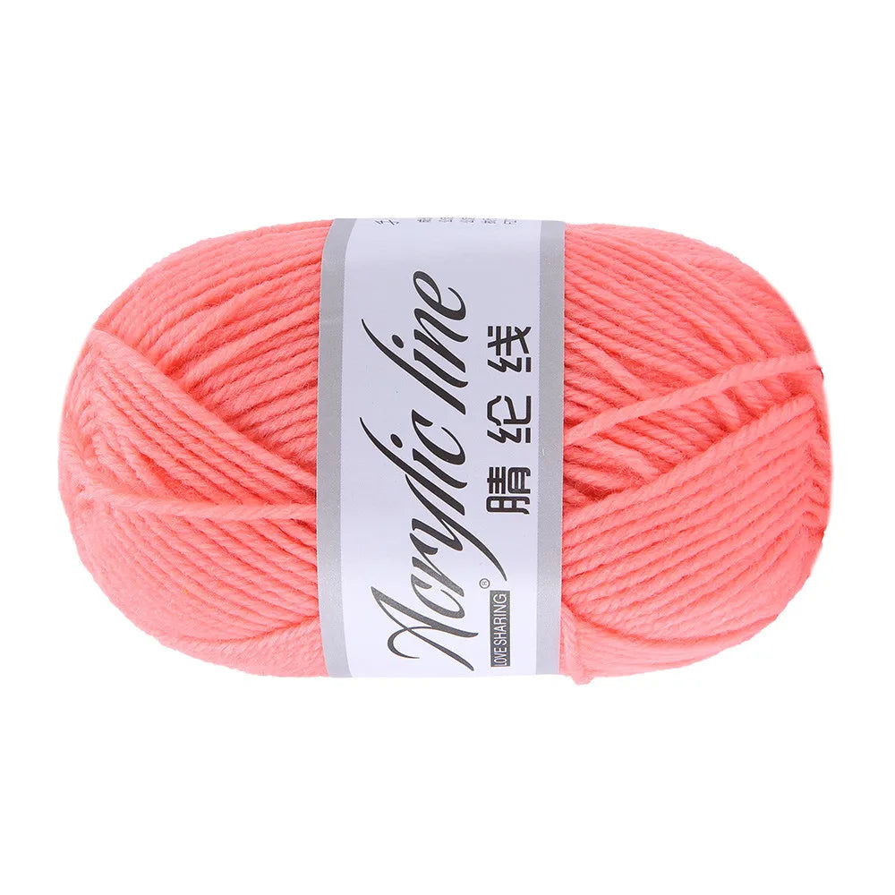 50g/Ball Acrylic Wool Yarn Thread Warm Diy Knitting Soft Baby Sweater Hat Knitted Kids Adult Scarf Supersoft Wholesale 12 Colors