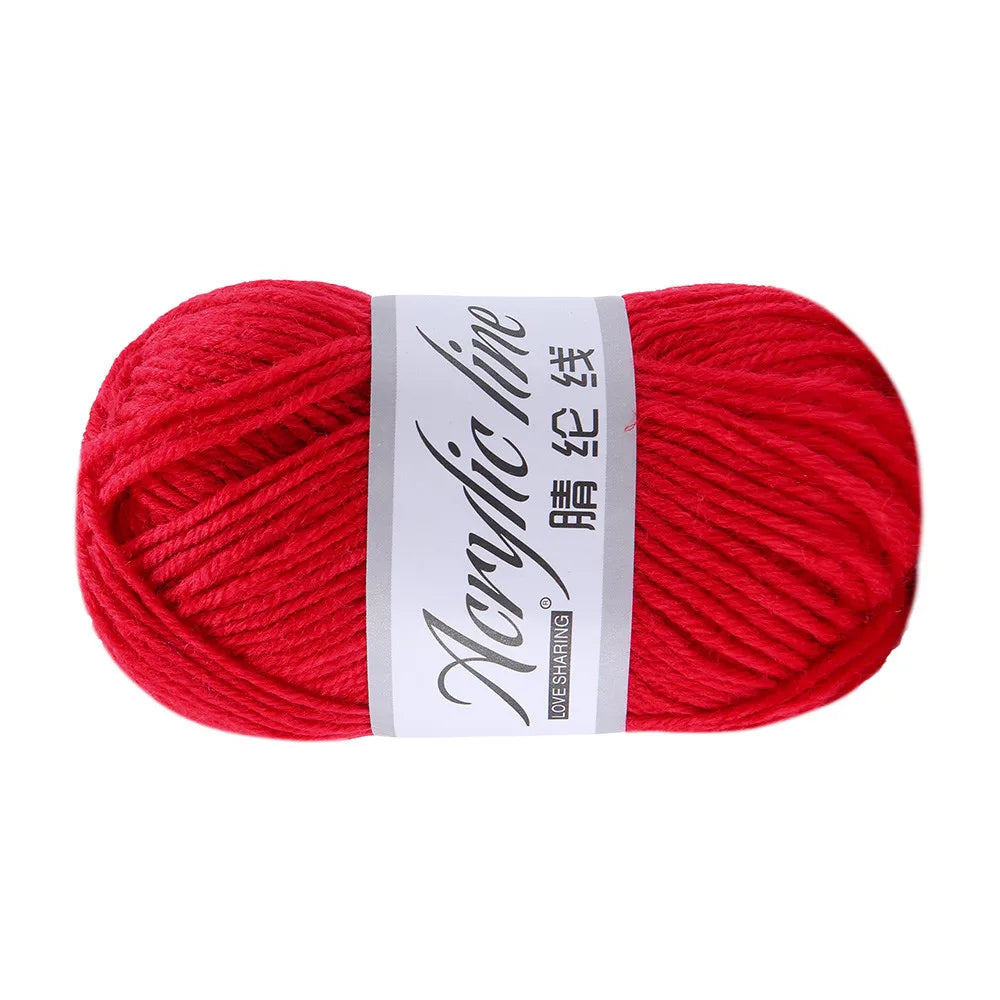 50g/Ball Acrylic Wool Yarn Thread Warm Diy Knitting Soft Baby Sweater Hat Knitted Kids Adult Scarf Supersoft Wholesale 12 Colors