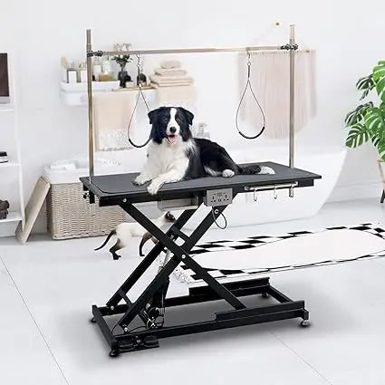 49.6 Inch Dog Grooming Table With Adjustable Arms Noose
