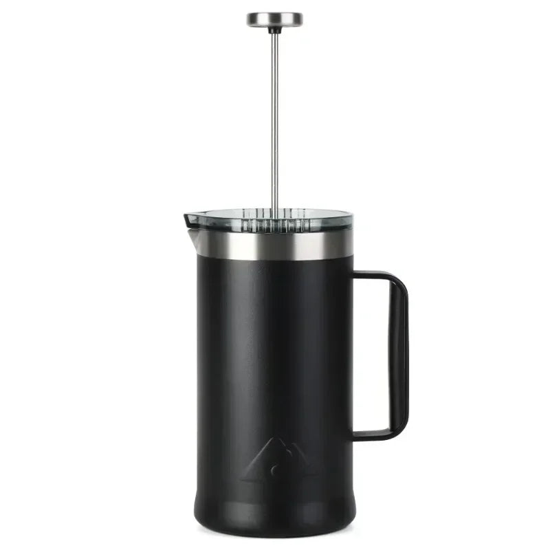 34 Oz Black Double Wall Stainless Steel French Press Insulated Coffee Brewer