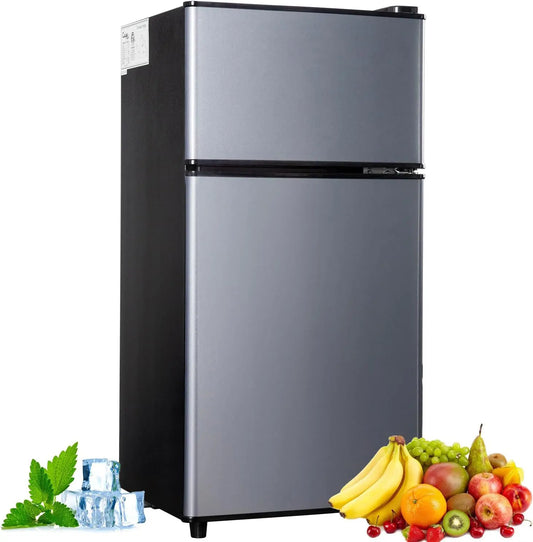 Mini Fridge With Freezer 2.9 Cu Ft Double Door Energy Saving
