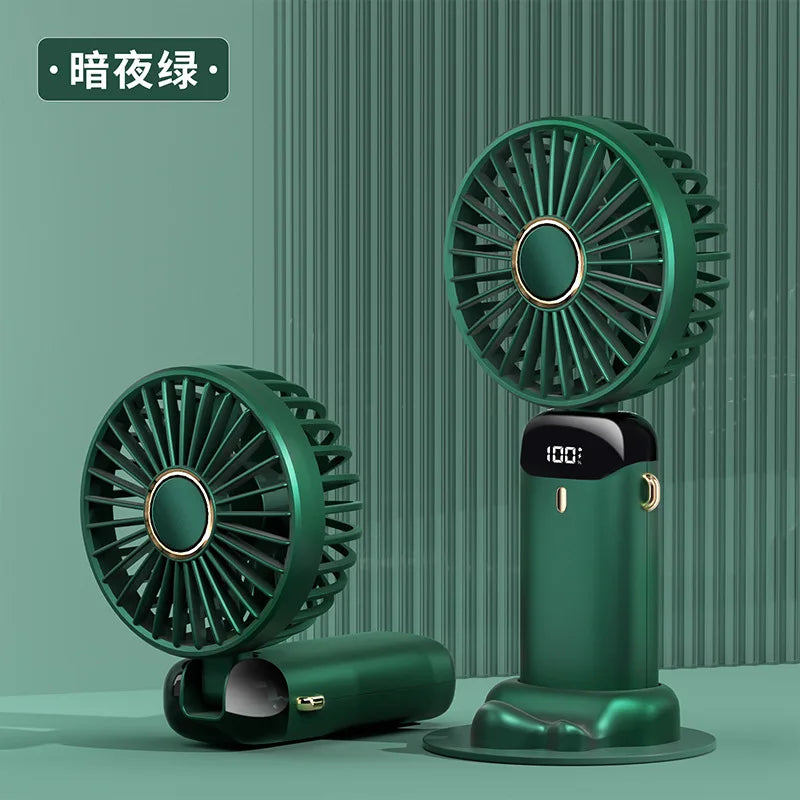1800mAh USB Rechargeable Handheld Foldable Fan 5 Speed
