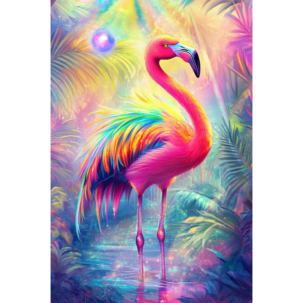 5D DIY Full Round Drill Diamond Painting Animal Kit Home Decor Art Craft 40x60cm