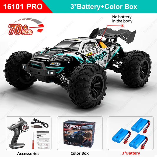 Teeggi 16101 Pro 1to16 High Speed 4WD RC Car With LED Lights