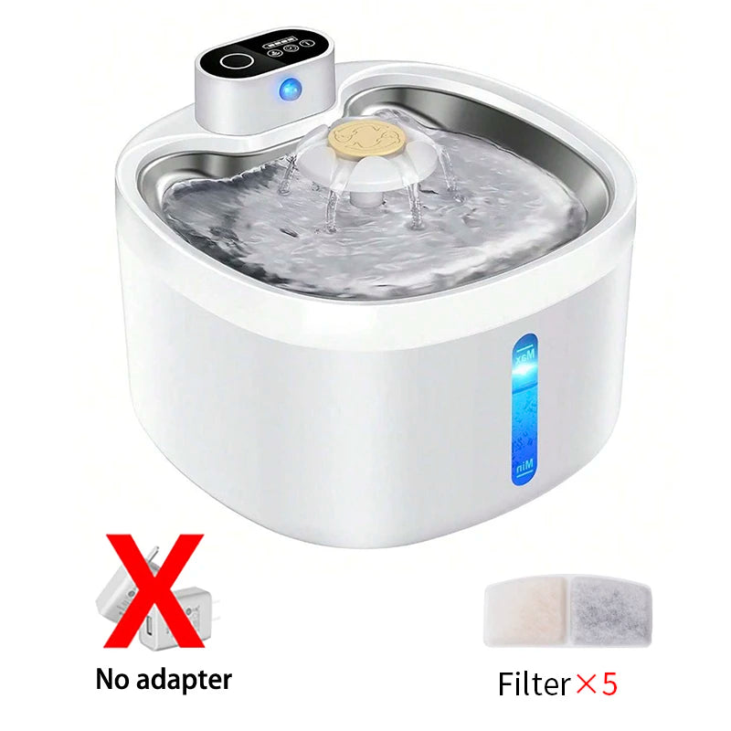 Automatic Pet Water Fountain 2.6L Infrared Sensor Dispenser