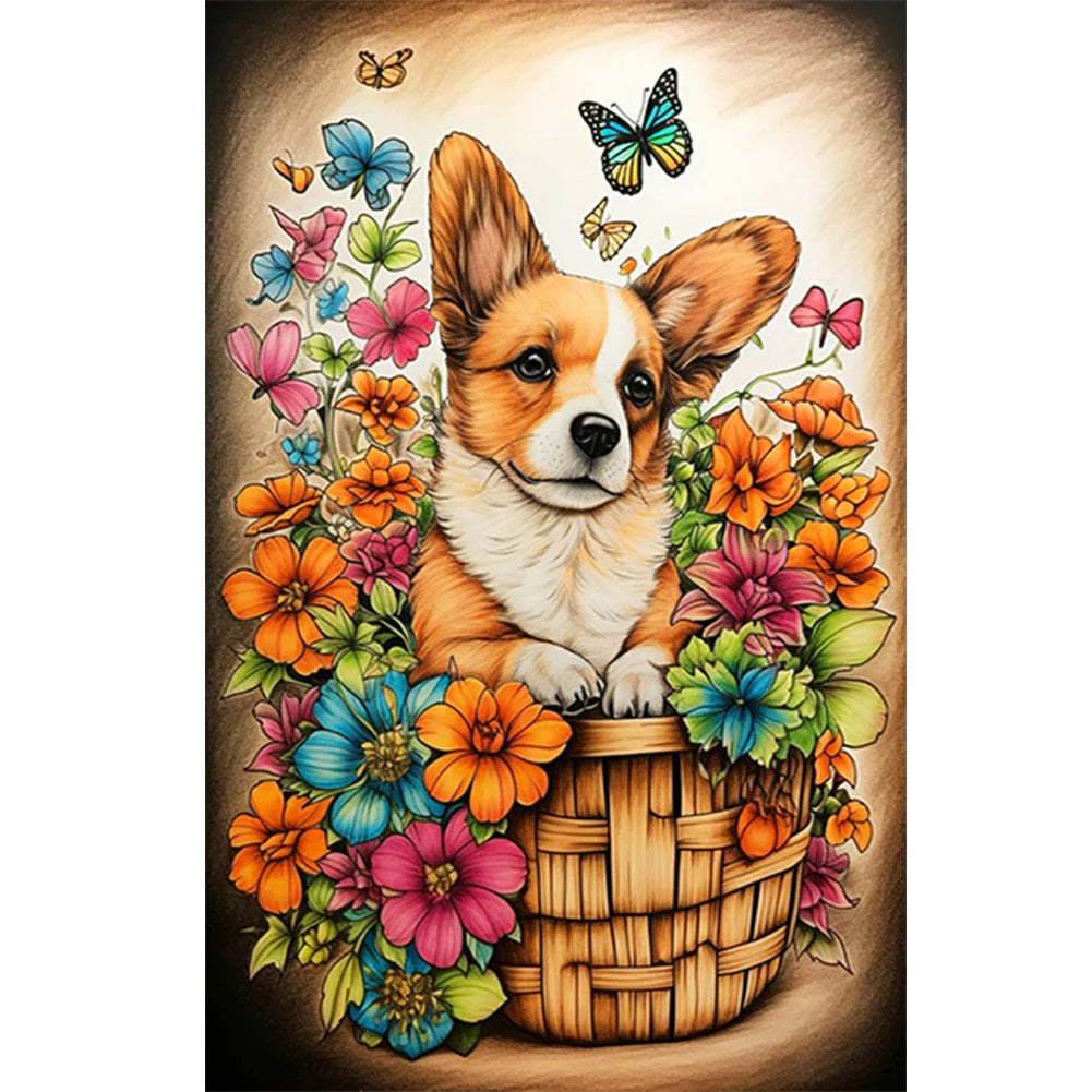 5D DIY Full Round Drill Diamond Painting Animal Kit Gift