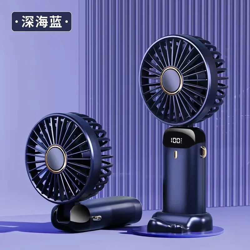 1800mAh USB Rechargeable Handheld Foldable Fan 5 Speed