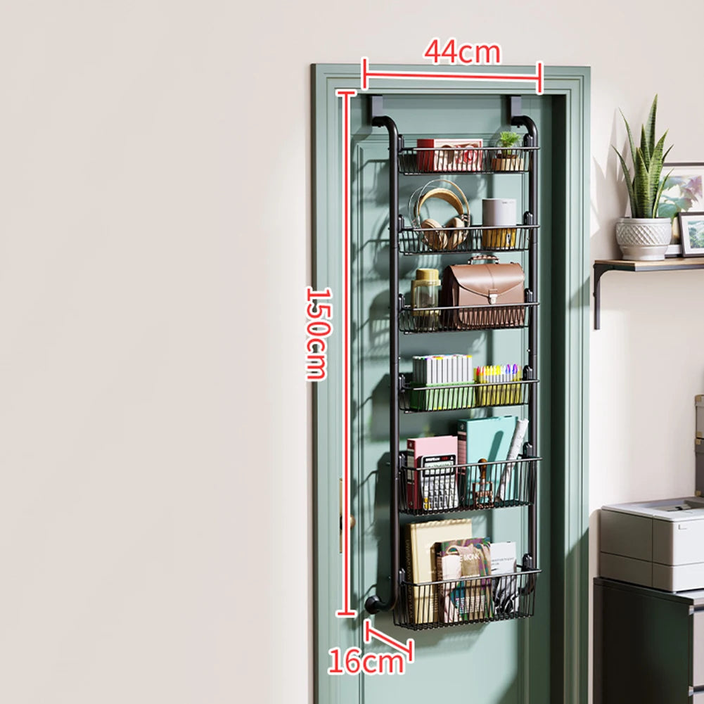 Over The Door Storage Organizer Metal Hanging Shelf