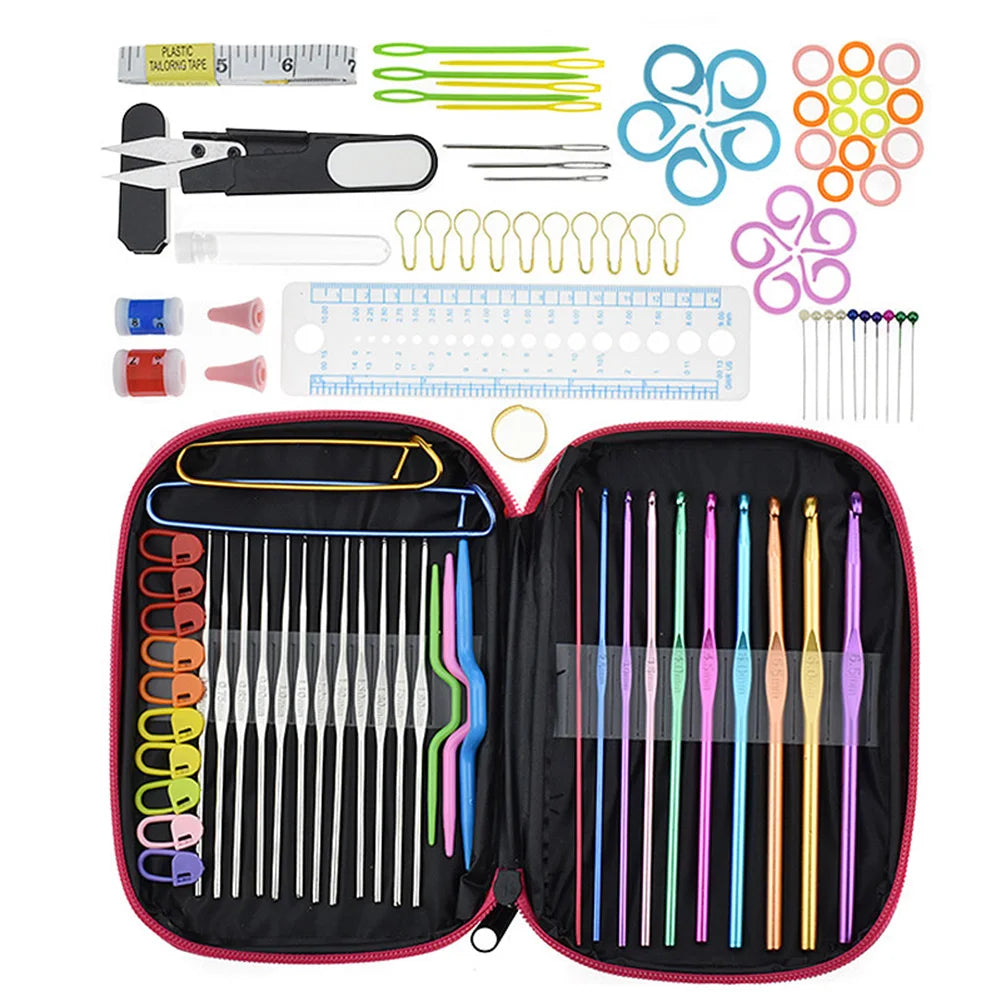 Crochet Needle ABS Plastic Change Head Circular Knitting Needle Set Sweaters Woven Tools DIY Hand Sewing Household Accessories