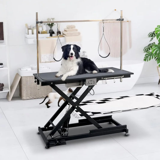 49.6 Inch Dog Grooming Table With Adjustable Arms Noose