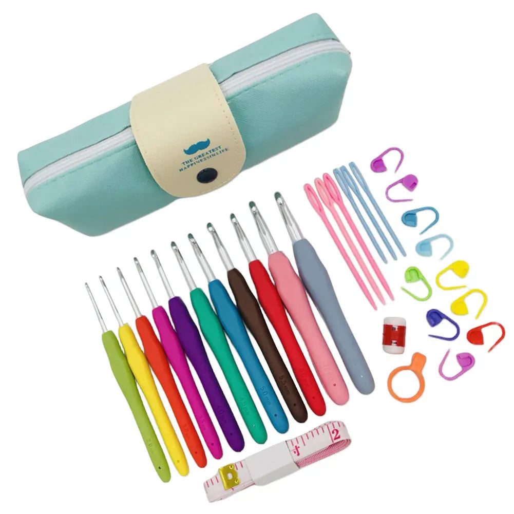 Crochet Needle ABS Plastic Change Head Circular Knitting Needle Set Sweaters Woven Tools DIY Hand Sewing Household Accessories