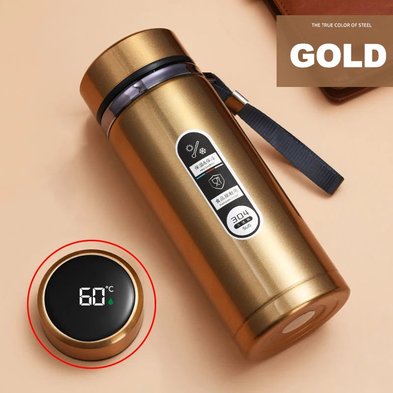 Stainless Steel Thermos Bottle LED Temperature Display
