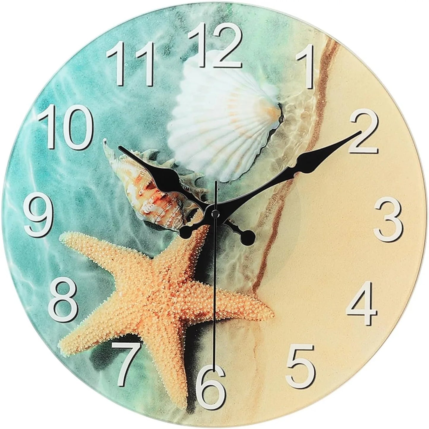 12 Inch Silent Wall Clock Cosmic Galaxy Battery Operated
