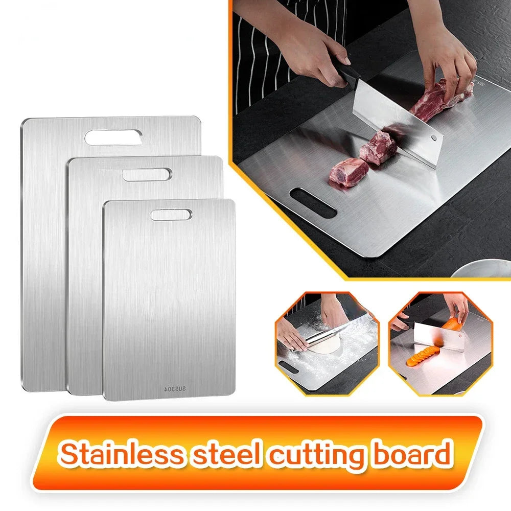 304 Stainless Steel Double Sided Cutting Board 46x30CM