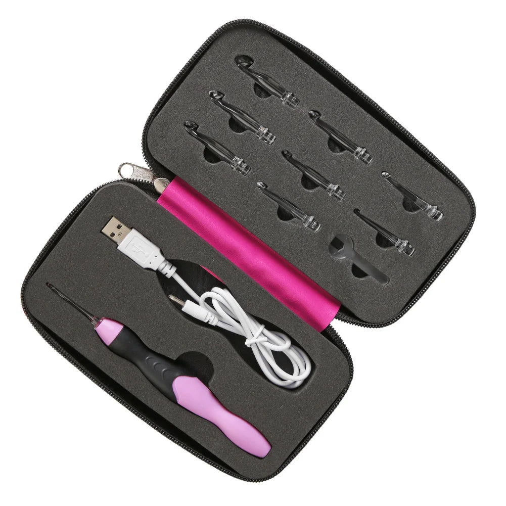 Crochet Needle ABS Plastic Change Head Circular Knitting Needle Set Sweaters Woven Tools DIY Hand Sewing Household Accessories