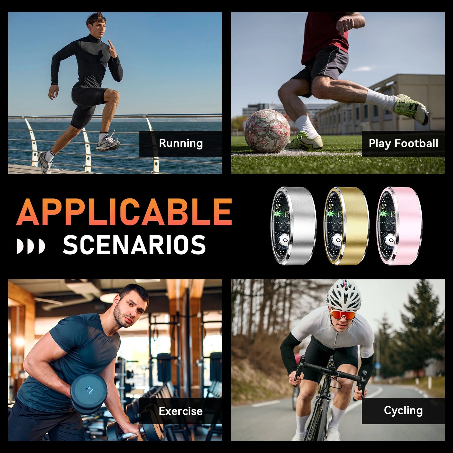 LaNikar 2025 New R5 Smart Ring Blood Oxygen Heart Rate Health Monitor Multi-sport Modes Waterproof Bluetooth 5.1 For Android IOS