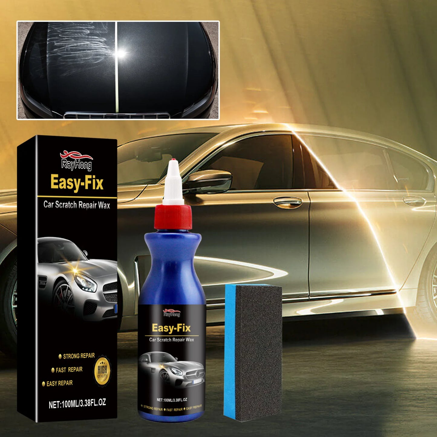 Car Scratch Repair Wax Car Paint Scratch Repair Abrasive Polishing Coating Restore Luster Refurbished Repair Wax